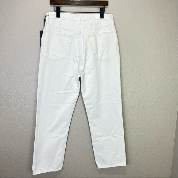 NEW RE/DONE 90s Crop Low Slung Jeans White Size 29 - Picture 5 of 9